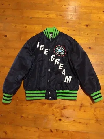BBC / ICE CREAM 바시티 자켓