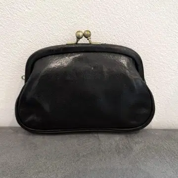 Yammart 카우 가죽 가마구치 지갑