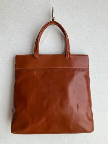 새상품급 [키타무라] 브라운 천연 가죽 토트백