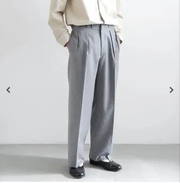 JEFFERY FLANNEL 2PLEATS TROUSER