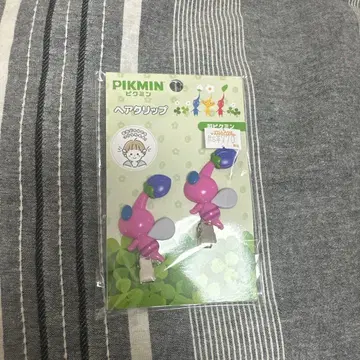 피크민 헤어 클립 2개 세트 핑크