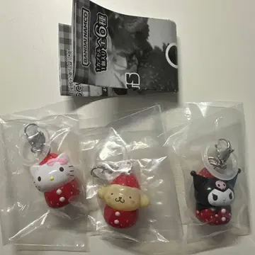 산리오 딸기 메지루시 액세서리 3종 세트