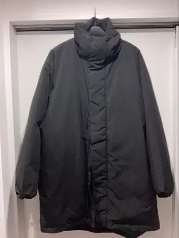 [MUJI] 포근하고 따뜻한 루즈핏 다운 코트 (블랙)