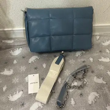 LEPSIM 블루 숄더백