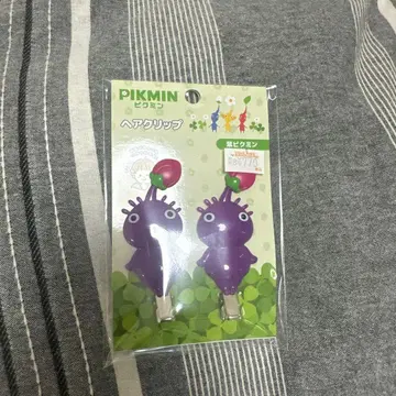 피크민 헤어 클립 2개 세트 보라색 피크민