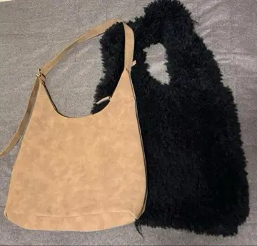 [ GU ] 베이지와 블랙 토트백 2개 세트