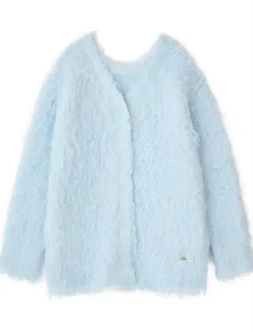 Aimeine 샤기 모헤어 가디건 블루