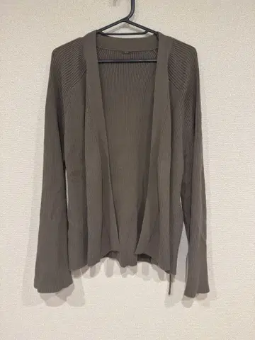 밀라 오웬 리브 가디건 올리브 카키