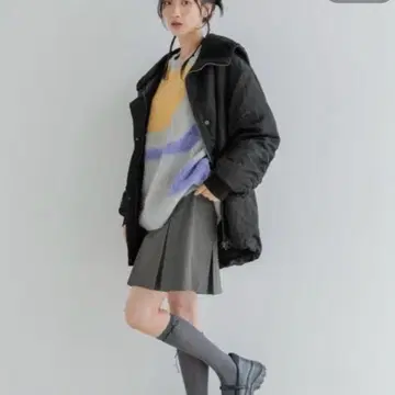 LOWRYSFARM 로리즈팜 BIG 칼라 플라이트 블루종