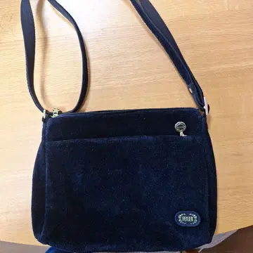 FEILER 플로럴 패턴 숄더백 네이비