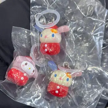 산리오 딸기 메지루시 액세서리 마이멜로디 토끼꽃