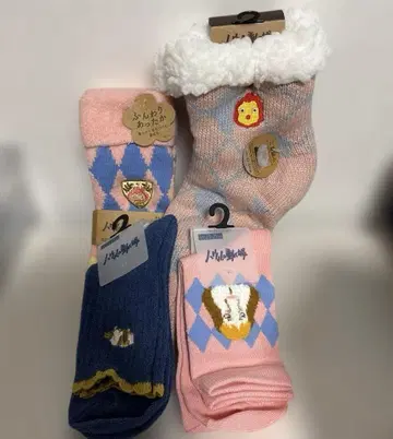 하울의 움직이는 성 포근하고 따뜻한 기모 양말 23-25cm