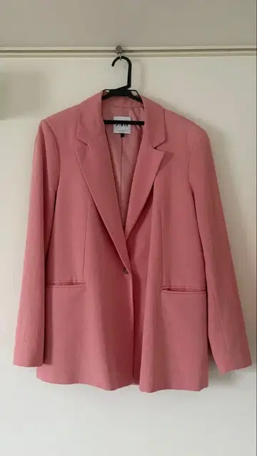 ZARA 테일러드 자켓 핑크