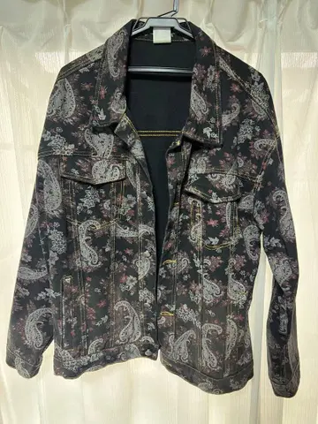 페이즐리 무늬 자켓 구제 의류