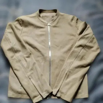 램 가죽 베이지 자켓 40