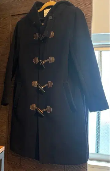 plage 더플 코트 네이비