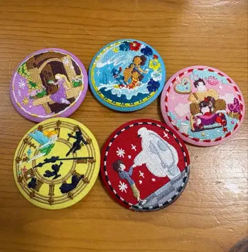 디즈니 자수 캔뱃지 2 묶음 판매 5개 세트