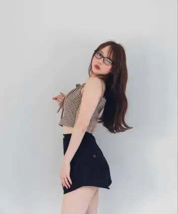 andmary Heart point mini skirt