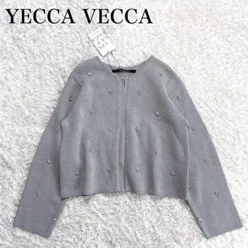 새상품급 예카 베카 비쥬 ZIP 니트 자켓