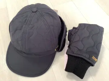 워크맨 여성용 캡 장갑 2점 블랙