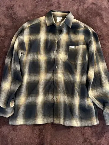 Cal Top 2000 LS OMBRE CHECK 브라운/카키