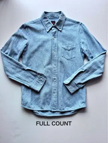 FULL COUNT 데님 셔츠 36 라이트 블루