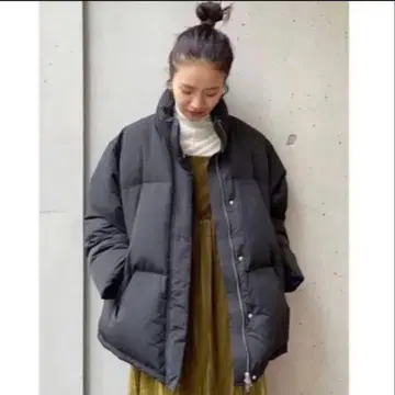 Ungrid 다운 자켓 미디엄 기장 블랙 S