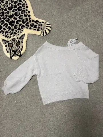 WILLSELECTION 오프숄더 니트 아이스 그레이