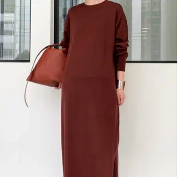 라빠르망 니트 드레스 버건디 chaos 두지엠 클라세