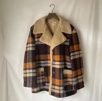 50s 60s vintage 보아 런치 코트