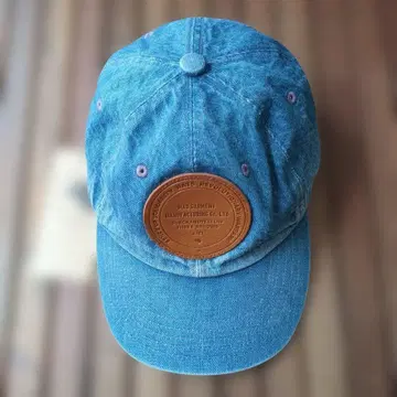 RATS INDIGO DENIM CAP 미사용 택 포함 가죽 와펜 랏츠