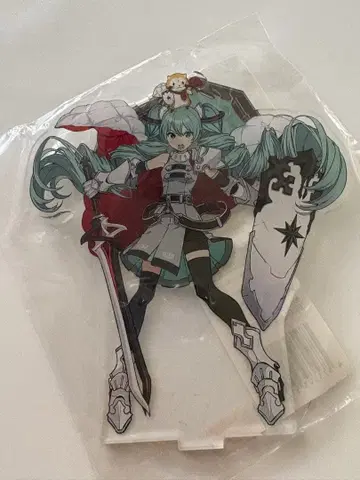 하츠네 미쿠 스탠드 포함 아크릴 키링