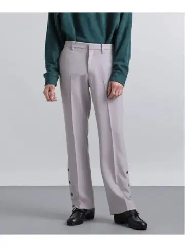 사이드 버튼 트라우저 (S)HARE 하레 팬츠 슬랙스 드레스 팬츠