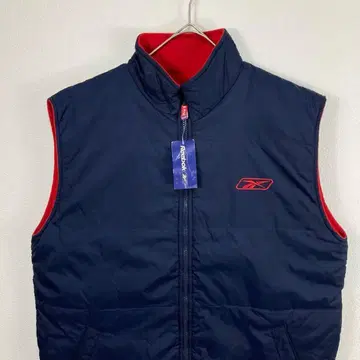 택 포함 리복 리버서블 플리스 나일론 베스트