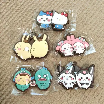 치이카와 산리오 사이좋은 러버 마스코트 5종 컴프