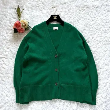 유나이티드 애로우즈 가디건 그린 울100% FREESIZE