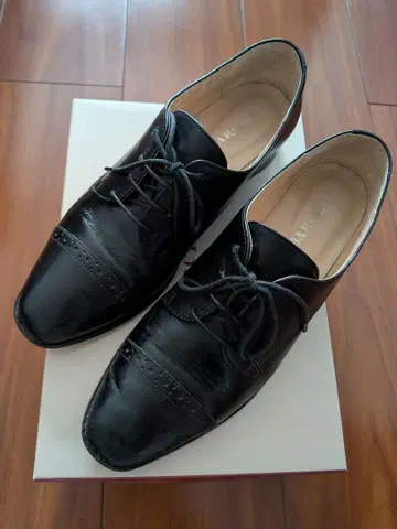 BARCLAY 블랙 레이스업 슈즈