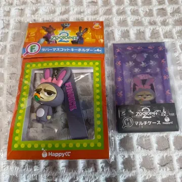 피닉 러버 마스코트 키링 멀티 케이스 Happy 복권