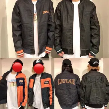 LEFLAH/데님 x 오렌지/리버서블 자켓