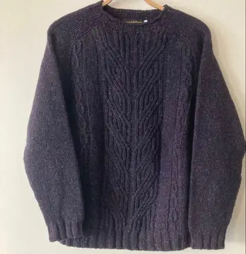 새상품 영국제 여성 니트 다크 퍼플 M 사이즈