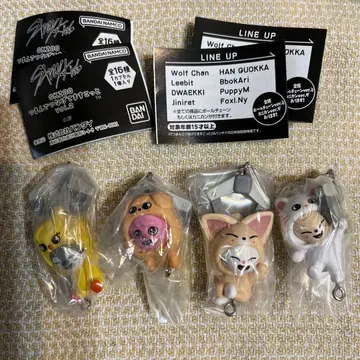 스키즈 SKZOO 쥠쥠 연결 마스코트 vol.2. 카니칸 4개