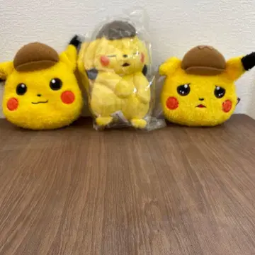 명탐정 피카츄 봉제 인형과 파우치