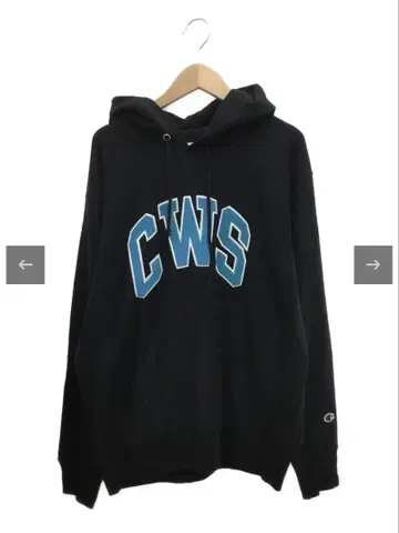 Champion Reverse Weave CWS 후드티 M 사이즈 블랙