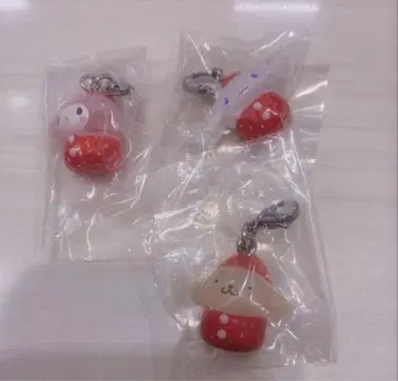 산리오 메지루시 액세서리 딸기 시나몬 푸딩 마이멜로디 3종 세트