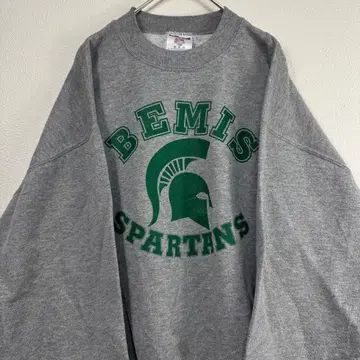 JERZEES 로고 트레이닝복 맨투맨 그레이