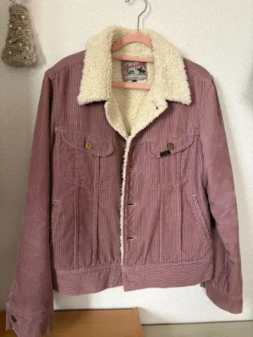 Lee 보아 카라 부착 코듀로이 자켓