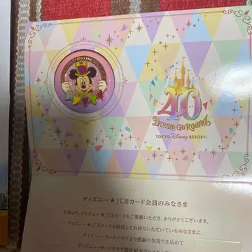 도쿄 디즈니 리조트 40주년 미키마우스 핀 배지 (JCB)