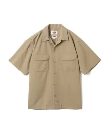 Dickies x atmos 유틸리티 베이지 워크 셔츠