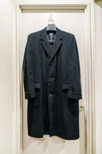 캐시미어 롱 코트 블랙 Roos Atkins