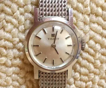 [ 작동품 ] TISSOT 여성용 손목시계 수동 와인딩 실버 컬러